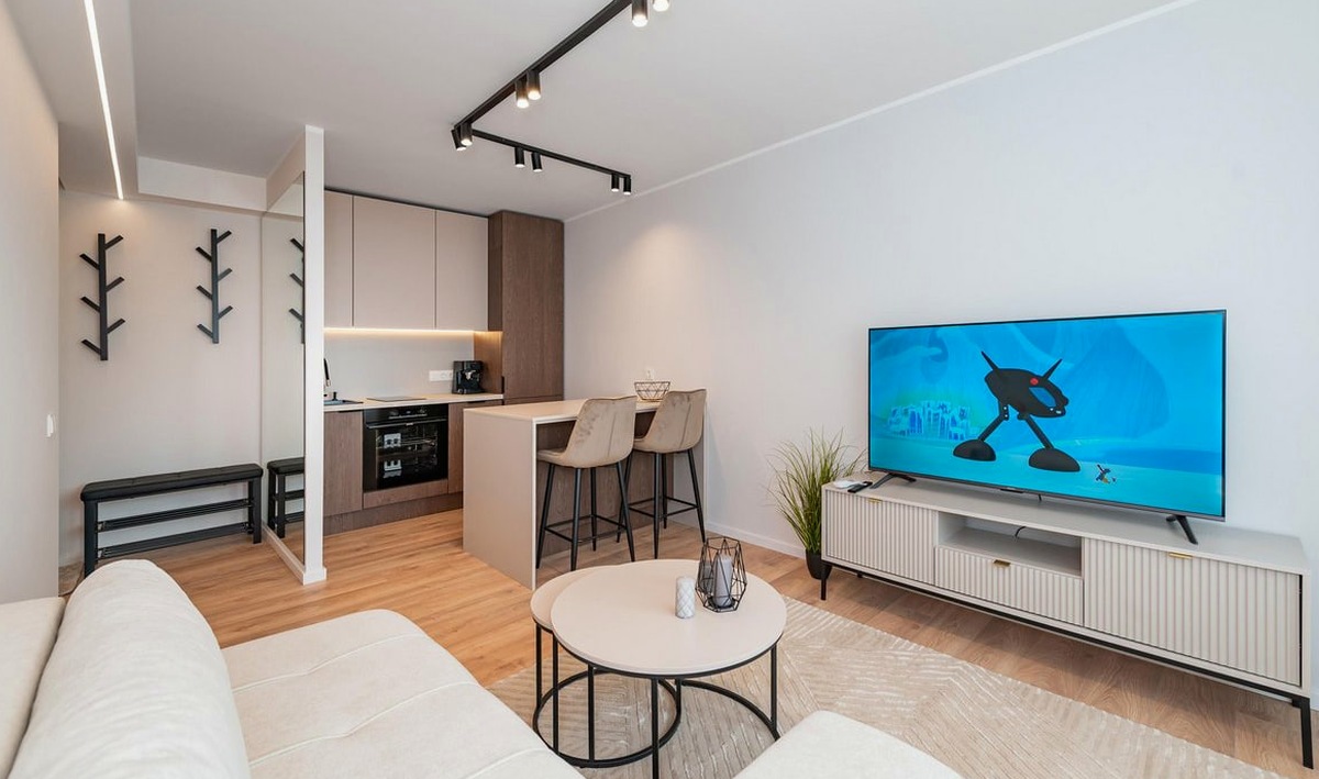 Premium 1-Bedroom Apartment on Elizabetes iela, Riga